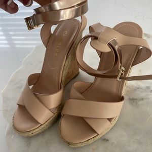Charles David Wedge Sandals 6.5